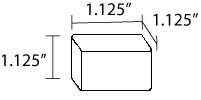 Battery 2/3 AA NiCad 4.8V 400mAh Dimensions